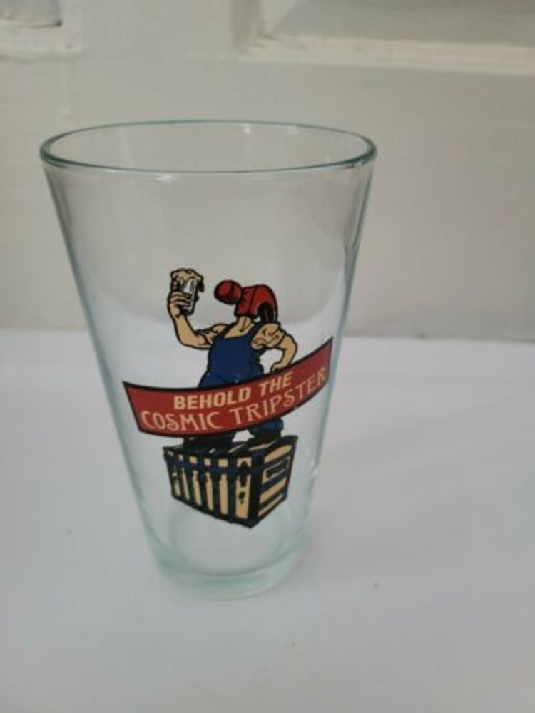 McMenamins Behold the Cosmic Tripster Quest Pint Beer Glass Hammerhead